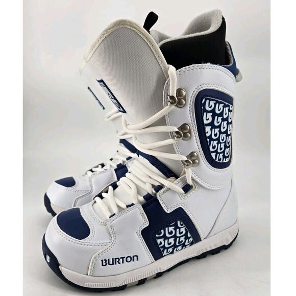 Burton Freestyle Imprint 2 White Blue Logo Mens Snowboarding Boots Mens Sz 6 main image 8
